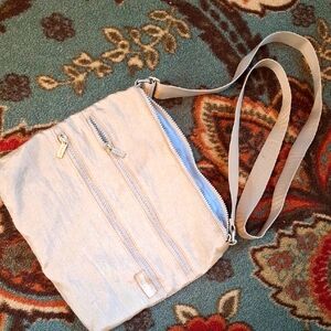 BAGGALLINI Champagne Shimmering Crossbody Bag